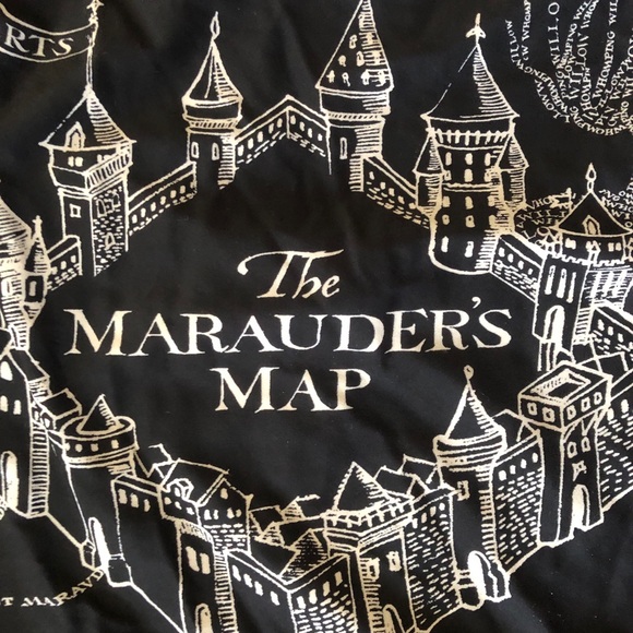 Hot Topic Harry Potter Swimsuit Black and White Size Med Midnight Marauder’s - Picture 6 of 12